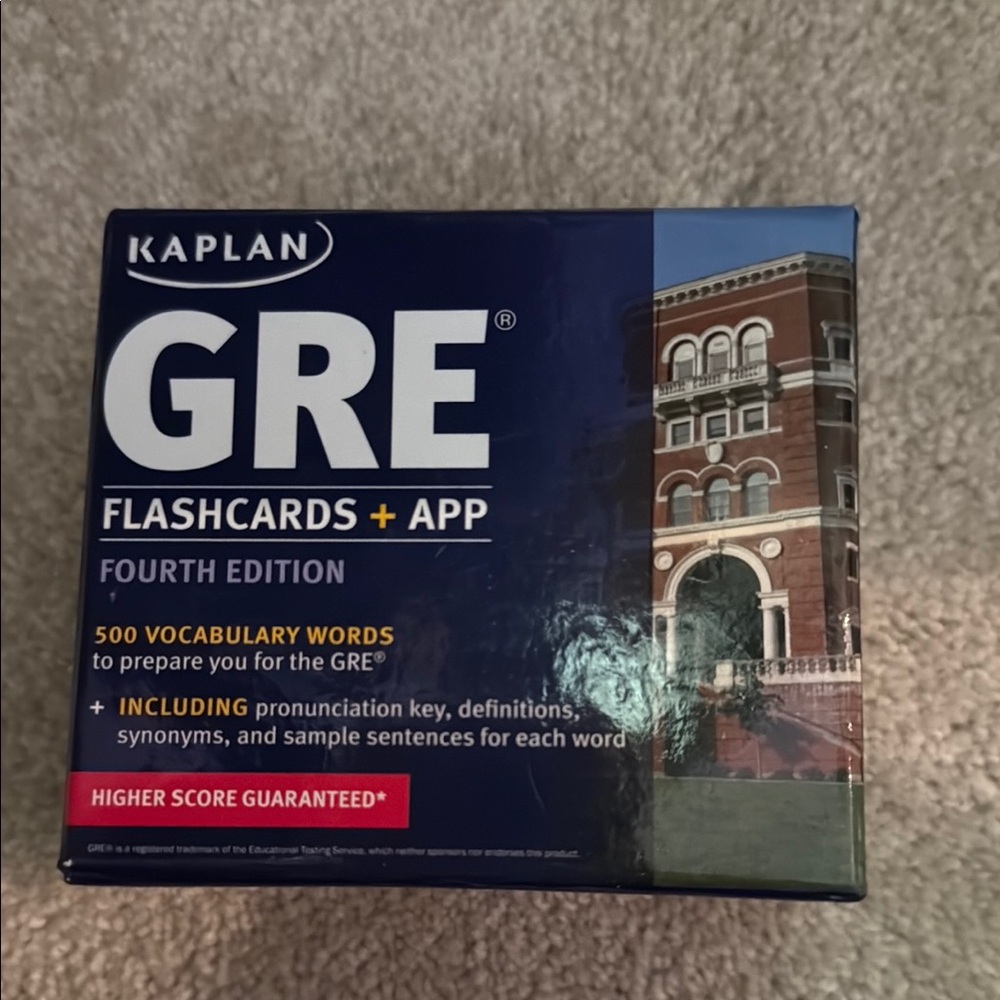Kaplan GRE Flashcards with App - Blue Box
